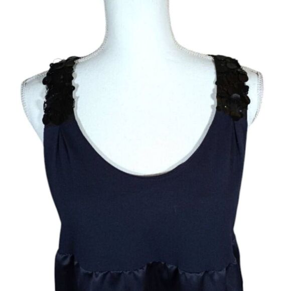 SIMPLY VERA VERA WANG NAVY BLUE DRESS SZ.14 EUC. GORGEOUS DRESS IN EXCELLENT US - Picture 2 of 7